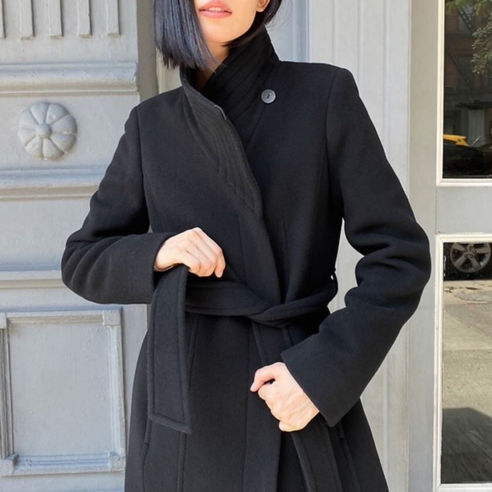 BABATON Connar Coat Short Black Aritzia size XS
